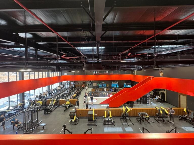 standalone fitness club design with pool by ArchEcho
